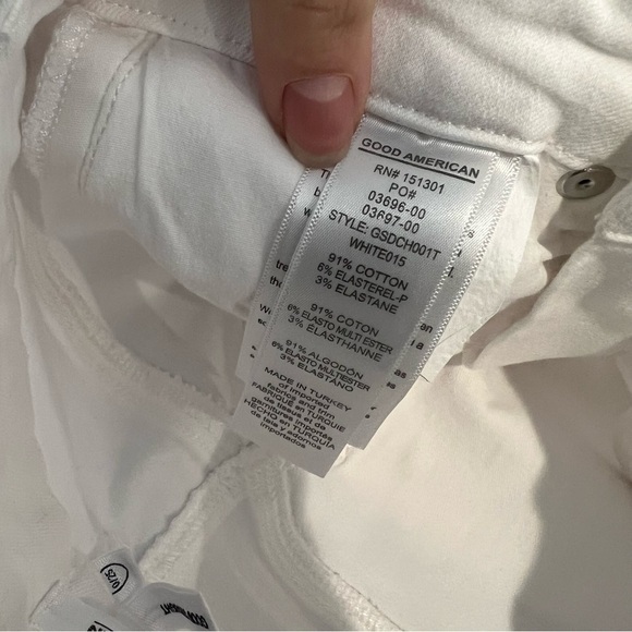 Good American Good Straight White Jeans - Picture 10 of 12